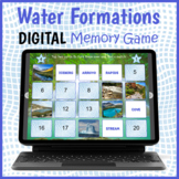 DIGITAL Bodies of Water Activity - Water Formations Memory Game