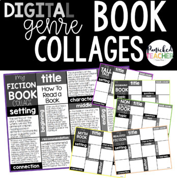 Preview of DIGITAL Book Collages-Multiple Genres