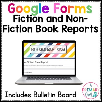 Preview of DIGITAL Fiction and Non-Fiction Book Reports GOOGLE forms