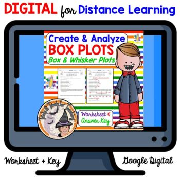 Preview of DIGITAL Box Plots Worksheet Create and Analyze Box-and-Whisker-Plots Answer Key