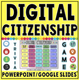 DIGITAL CITIZENSHIP TRIVIA GAME IN POWERPOINT AND GOOGLE SLIDES™