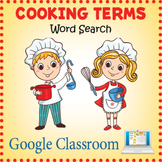 DIGITAL COOKING TERMS Word Search Puzzle Worksheet Activit