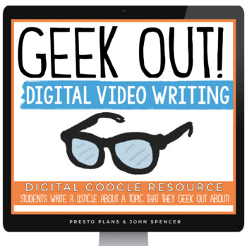 Preview of Creative Writing Digital Assignment - Geek Out Passion Project - Video Intro