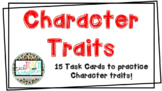 DIGITAL Character Traits Task Cards 