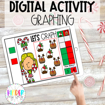 Preview of DIGITAL Christmas Graphing Activity | Google Classroom Graphing Christmas