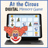 DIGITAL Circus Memory Matching Card Game