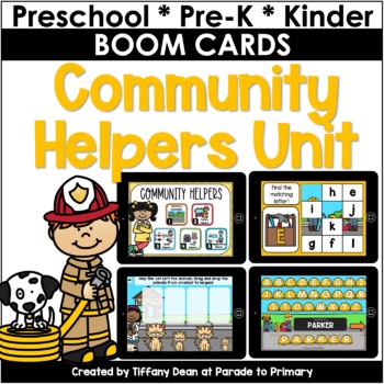 DIGITAL Community Helpers Unit - Preschool - Kinder - Boom Cards ...