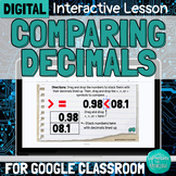 DIGITAL Comparing Decimals to Hundredths Interactive Lesso