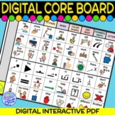 DIGITAL Core Vocabulary Interactive PDF- AAC for SpEd and 