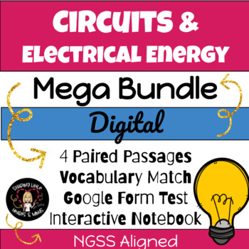 Preview of Circuits and Electrical Energy UNIT BUNDLE DIGITAL