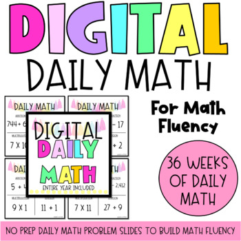 Preview of DIGITAL Daily Math | FULL YEAR | GOOGLE