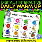 DIGITAL Daily Warm Up for Calendar Skills & Personal Info 