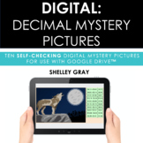 DIGITAL Decimal Mystery Pictures - Tenths Hundredths Add S