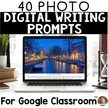 Preview of DIGITAL Descriptive Writing Prompts for Use with Google Classroom