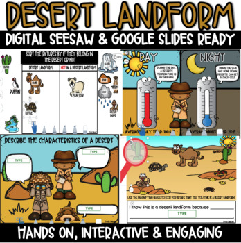 Preview of DIGITAL: Desert Landform - Seesaw - Google Slides - PowerPoint