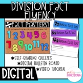 DIGITAL Division Fact Fluency│Google Form Quizzes │DISTANC