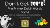 DIGITAL "Don't Get Boo'd!" Halloween themed Pre-Primer Sig