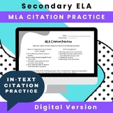 DIGITAL Volume 1: MLA Citation Practice: In-text Citations