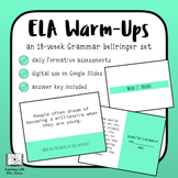 DIGITAL ELA Grammar Daily Warm Ups: Bell Ringers for a Who