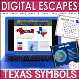 Digital Escape Room Social Studies - Texas Symbols and Fac