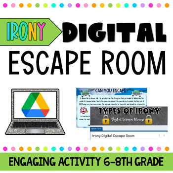 Preview of DIGITAL ESCAPE ROOM_TYPES OF IRONY