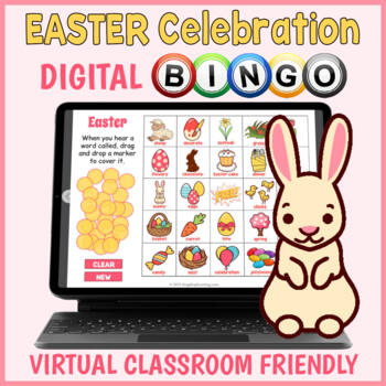 Preview of DIGITAL Easter Day Vocabulary Bingo Game