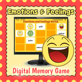DIGITAL Emotions and Feelings Memory Matching Card Game