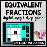 DIGITAL Hands On Equivalent Fractions Matching Game Activi