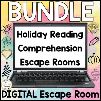 Preview of DIGITAL Escape Room BUNDLE: Reading Comprehension