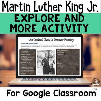 Preview of DIGITAL Explore and More Activity-  Dr. Martin Luther King Jr.