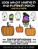 DIGITAL FALL LITERACY GAME- Look Who's Hiding in the Pumpk