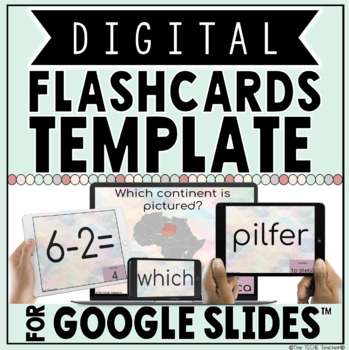 Preview of DIGITAL FLASHCARDS TEMPLATE IN GOOGLE SLIDES™
