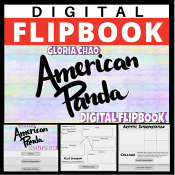 Preview of DIGITAL FLIPBOOK - AMERICAN PANDA - GLORIA CHAO - DISTANCE LEARNING - VIRTUAL