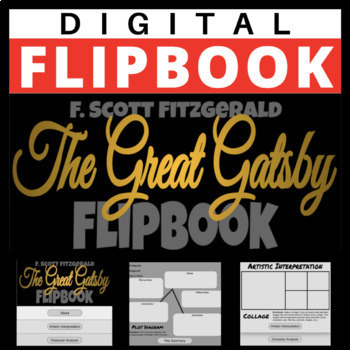 Preview of DIGITAL - FLIPBOOK - THE GREAT GATSBY F. SCOTT FITZGERALD - PROJECT DISTANCE