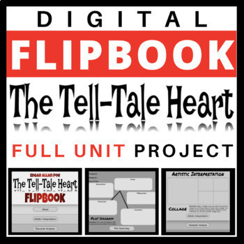 Preview of DIGITAL FLIPBOOK - THE TELL-TALE HEART - EDGAR ALLAN POE - PROJECT DISTANCE