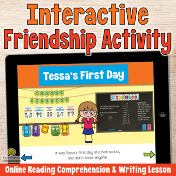 Preview of DIGITAL FRIENDSHIP ACTIVITY Online Kindness and Bullying SEL Lesson 1st-2nd