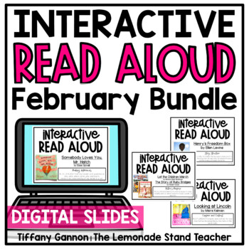 Preview of DIGITAL February BUNDLE Second Grade Read Aloud GOOGLE SLIDES TM