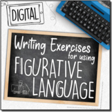 DIGITAL Figurative Language Writing Prompts | Distance Learning