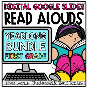 Preview of DIGITAL First Grade Interactive Read Aloud Lessons ENTIRE YEAR BUNDLE