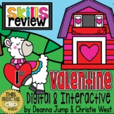 DIGITAL First Grade SKILL REVIEW Valentines Theme