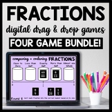 DIGITAL 4th Grade Fraction Practice, Hands on Fraction Act