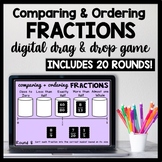 Comparing & Ordering Fractions Game with Unlike Denominato