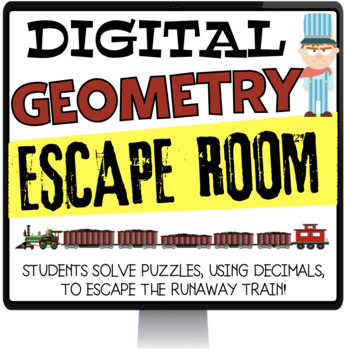 Preview of DIGITAL GEOMETRY AND MEASUREMENT ESCAPE ROOM | DISTANCE LEARNING