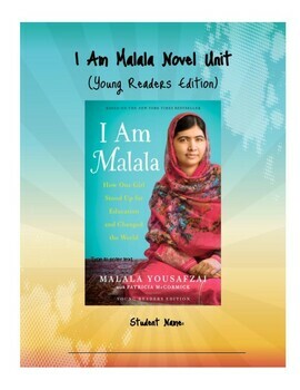 Preview of DIGITAL/GOOGLE I Am Malala- Young Readers Edition Reading Journal/ Novel Unit