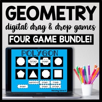 Preview of DIGITAL Geometry Centers, Classifying 2D Geometric Shapes Review, 2D Shape Sorts