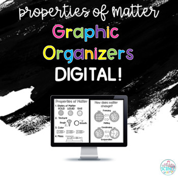 Preview of DIGITAL-Google Classroom Science Graphic Organizers-Properties of Matter