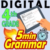 DIGITAL Grammar Daily Grammar Worksheets Spiral 4th GRADE 