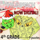 DIGITAL HOLIDAY MATH ACTIVITIES - FOURTH GRADE - THE GRINCH