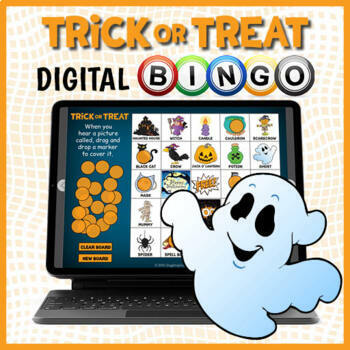 Preview of DIGITAL Halloween Themed Vocabulary Bingo Game