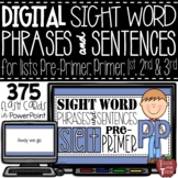 DIGITAL High-Frequency Sight Word Fluency Phrases and Shor